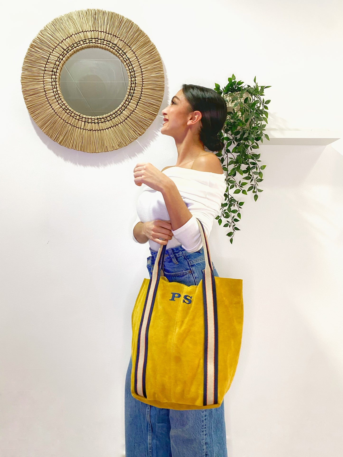 BOLSO PIEL VUELTA MOTION MOSTAZA