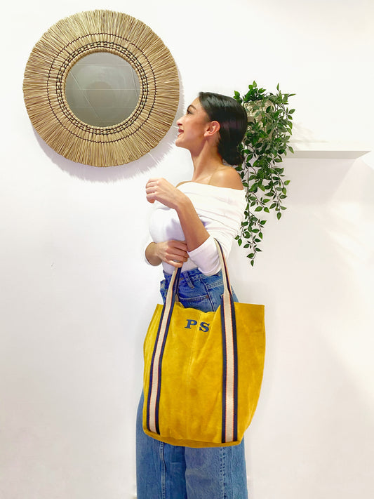 BOLSO PIEL VUELTA MOTION MOSTAZA