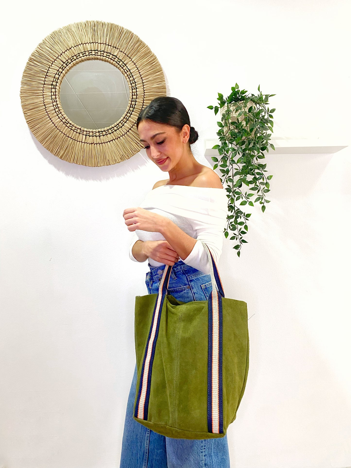 BOLSO PIEL VUELTA MOTION VERDE