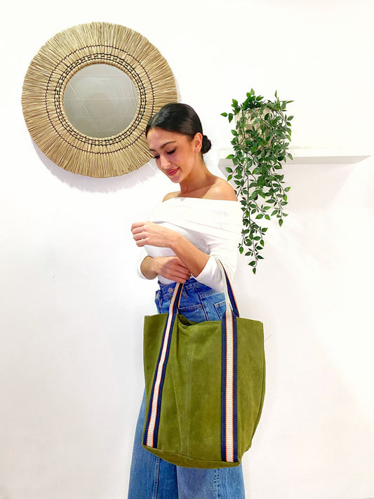 BOLSO PIEL VUELTA MOTION VERDE