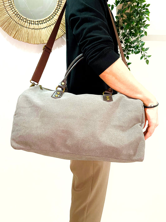 BOLSA DE VIAJE PERSONALIZABLE BASIC GRIS