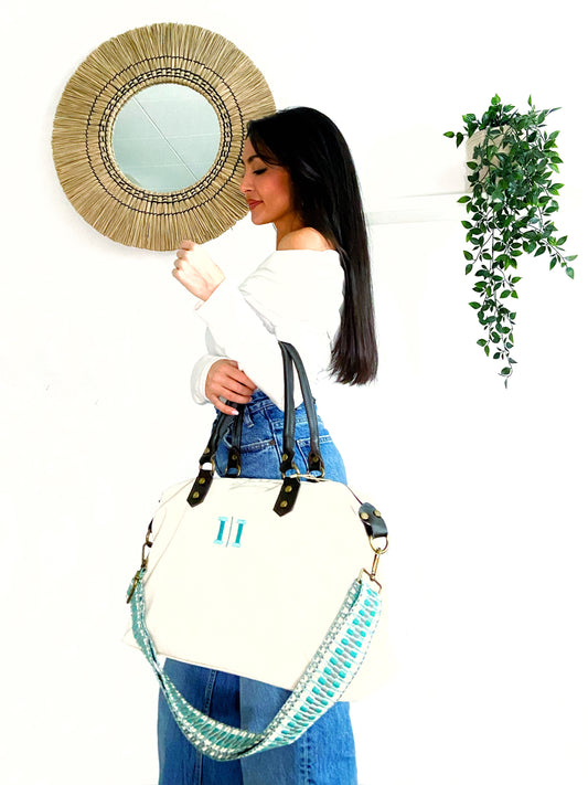 BOLSO ICONIC PERSONALIZABLE BLANCO ROTO