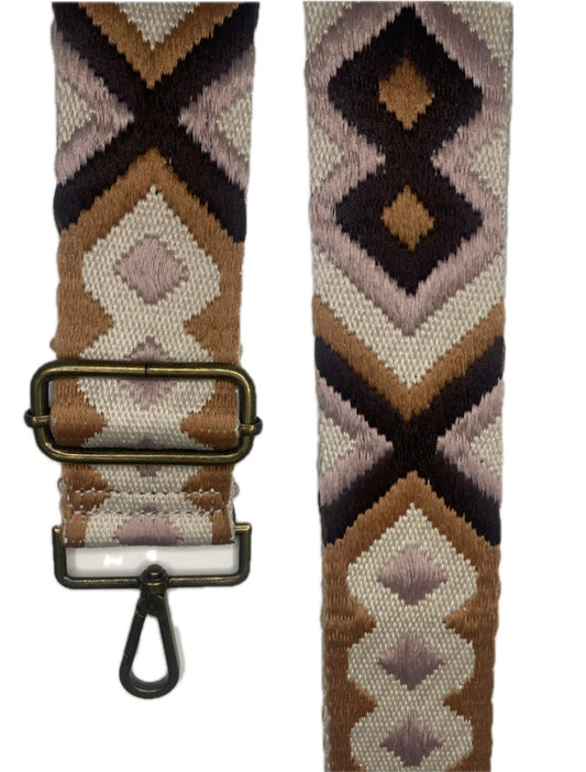BANDOLERA ETNICA/ESTAMPADA ROMBO ROSA
